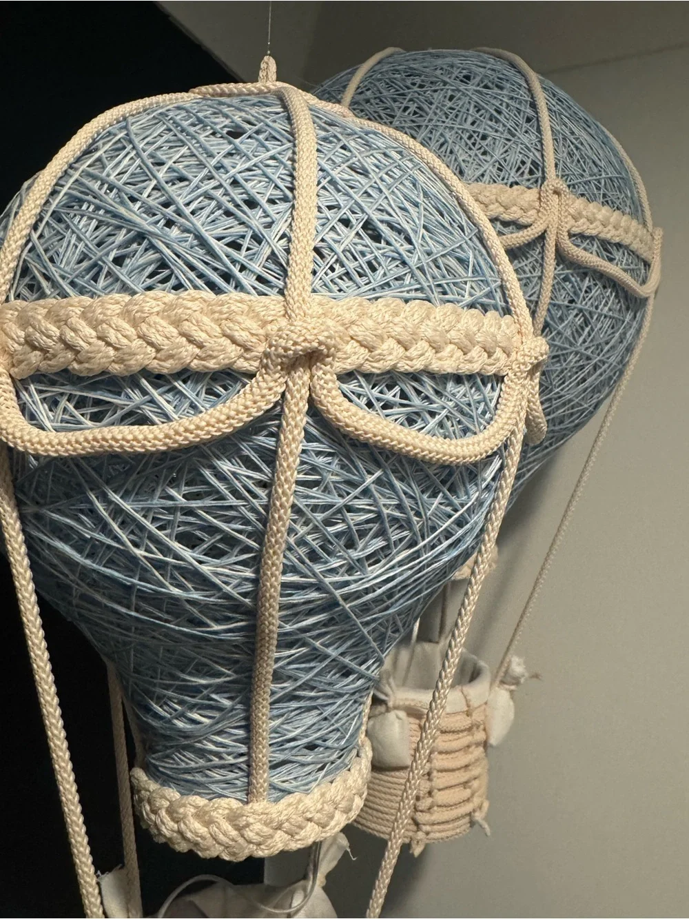 Decorative Carolina Blue Hot Air Balloon Wall Hanging - Home Accents